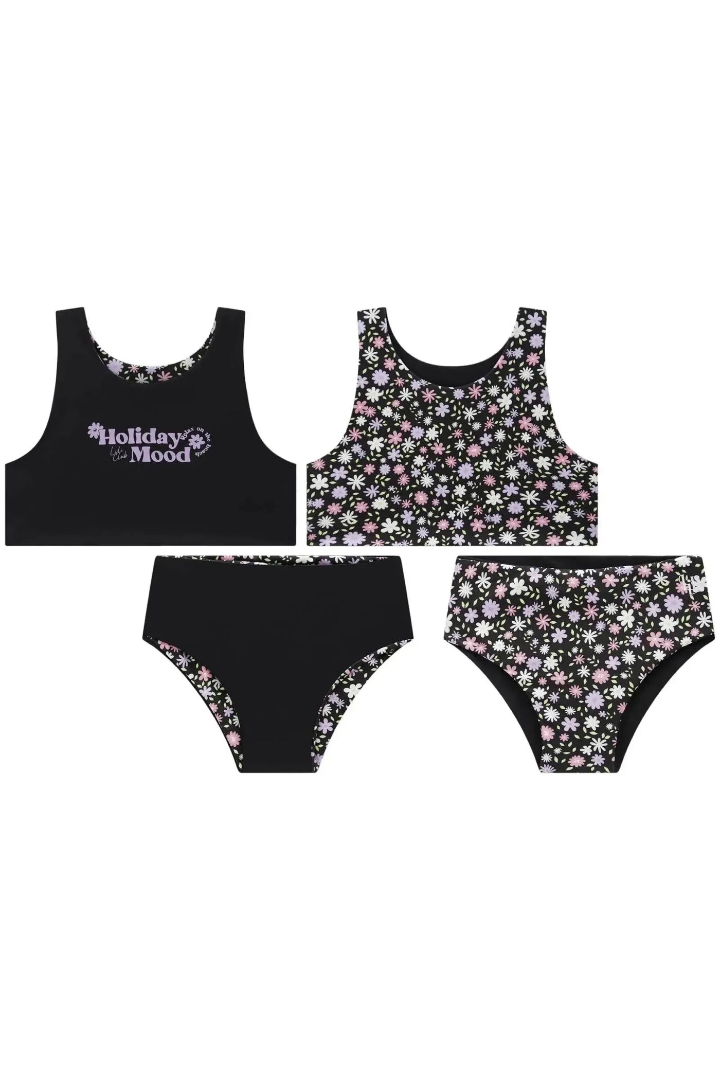 Conjunto de Biquini Reversível em Malha UV Dry 50+ 88793 Lilimoon Teen Menina