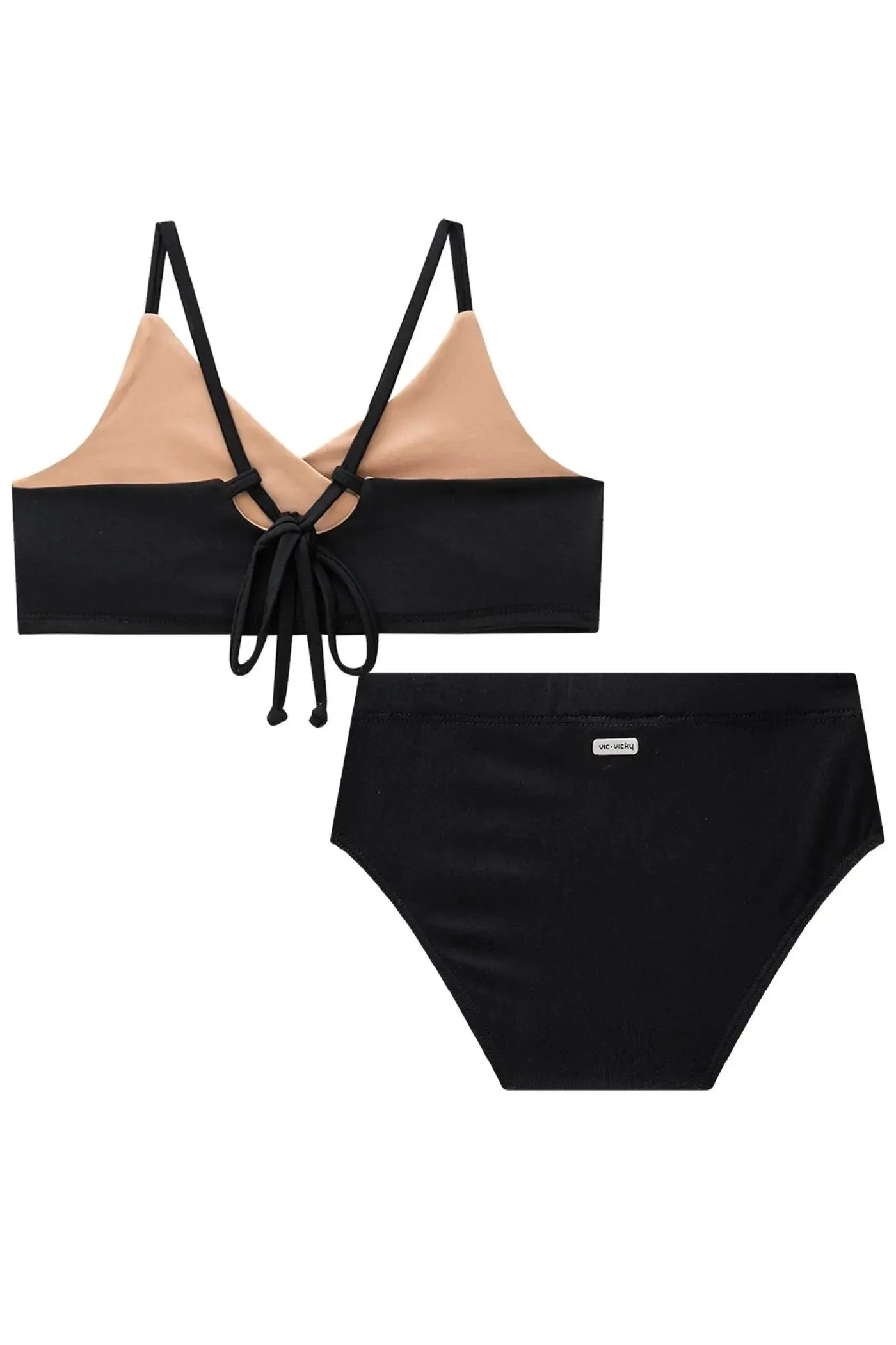 Conjunto de Biquini Top Transpassado e Calcinha Tradicional em Malha Poliamida UV 50+ 87996 Vic&Vicky Teen Menina
