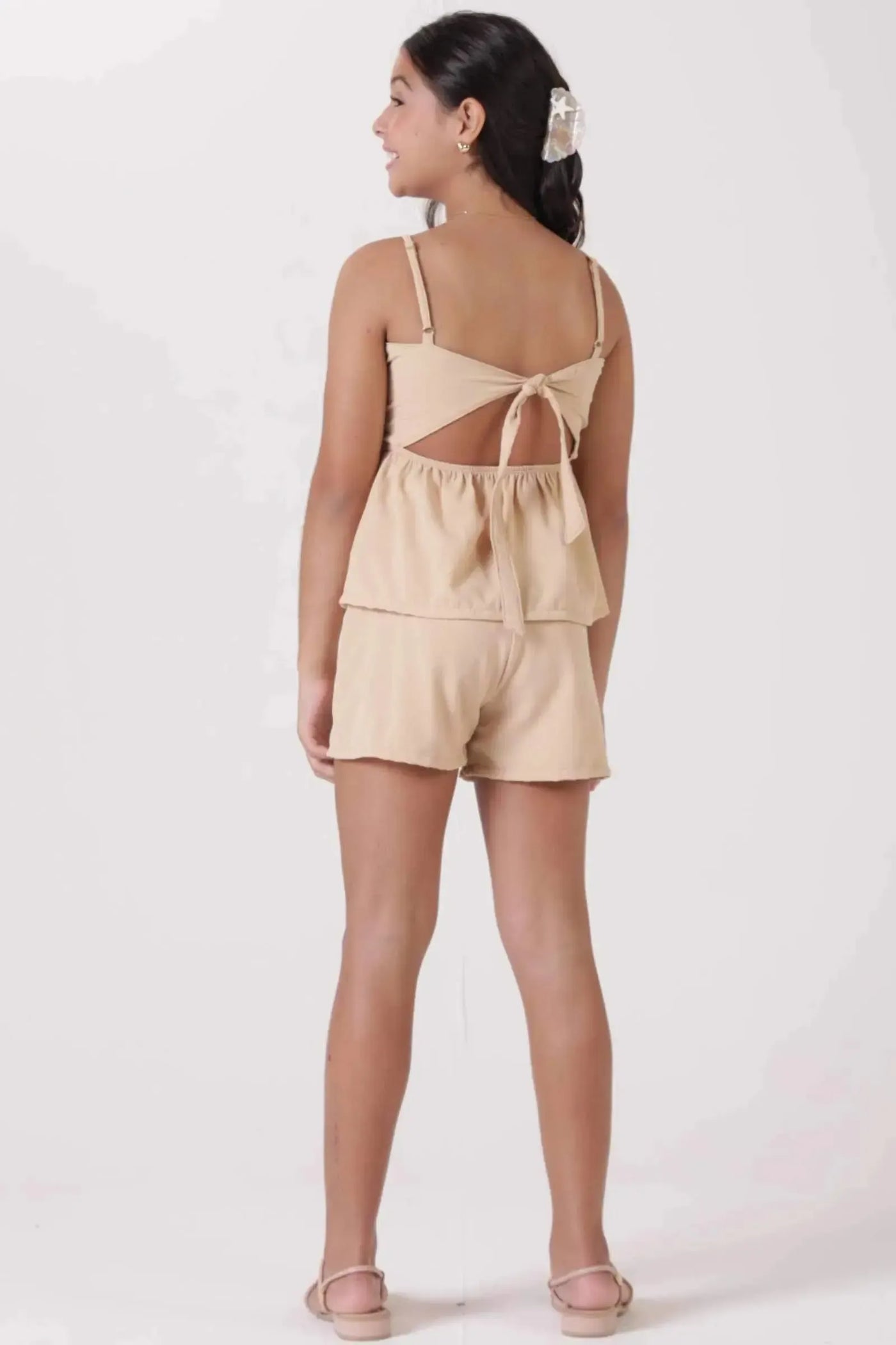 Conjunto de Blusa e Shorts em Crepe Dua Lipa 87013 Lilimoon Teen Menina