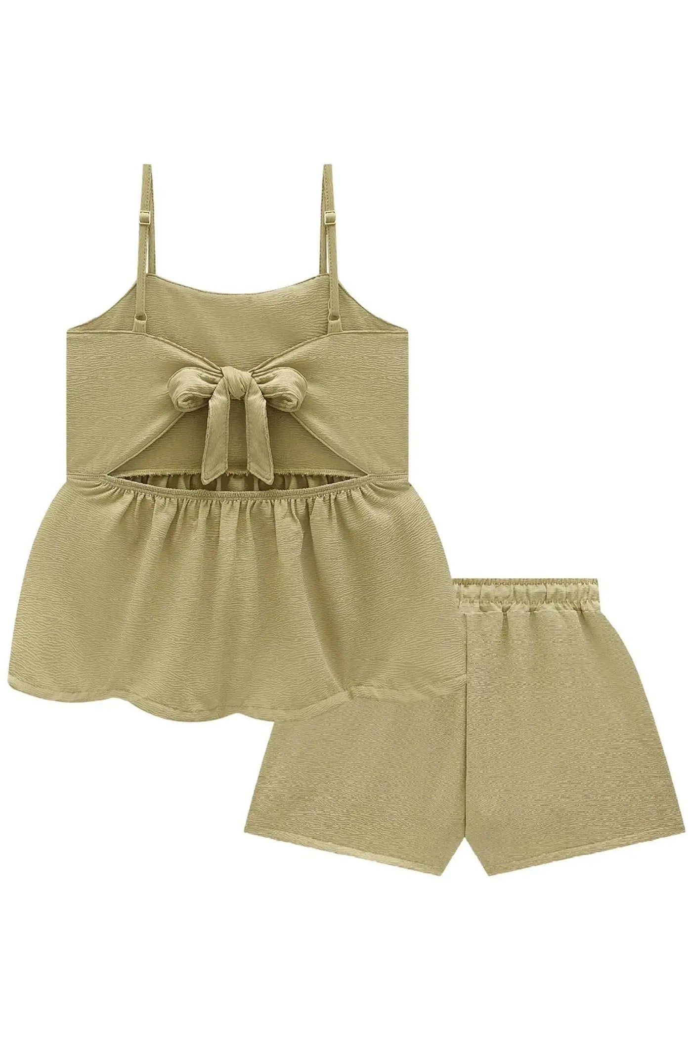 Conjunto de Blusa e Shorts em Crepe Dua Lipa 87013 Lilimoon Teen Menina