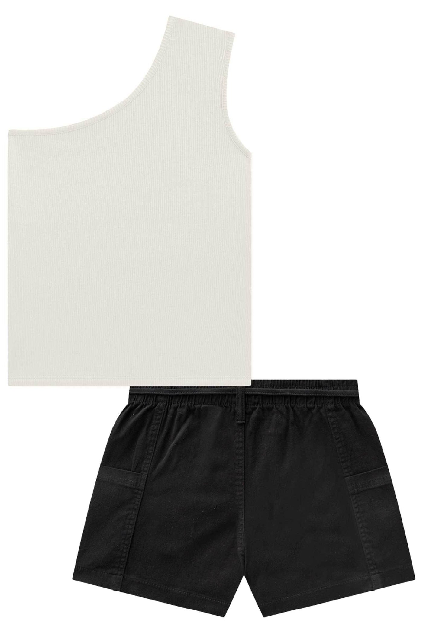 Conjunto de Blusa em Soft Line e Shorts em Sarja com Elastano 77073 Lilimoon