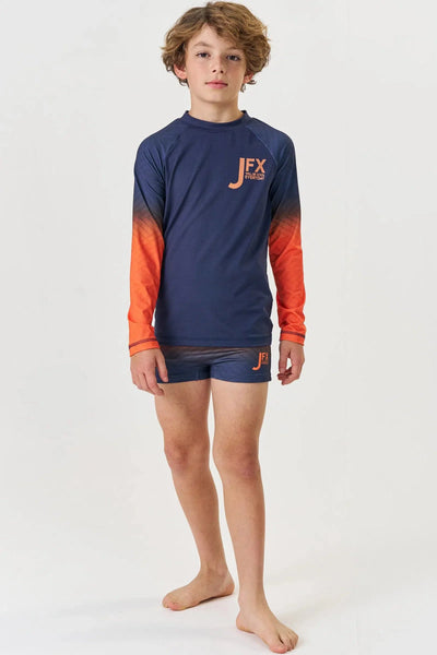 Conjunto Teen Menino de Camiseta e Sunga em Malha Uv Dry com Proteção Uv 50+ 81715 Johnny Fox