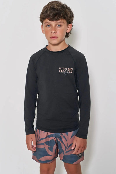 Conjunto de Camiseta em Malha Uv Dry com Proteção UV50+ e Bermuda em Nylon com Elastano 88626 Johnny Fox Teen Menino