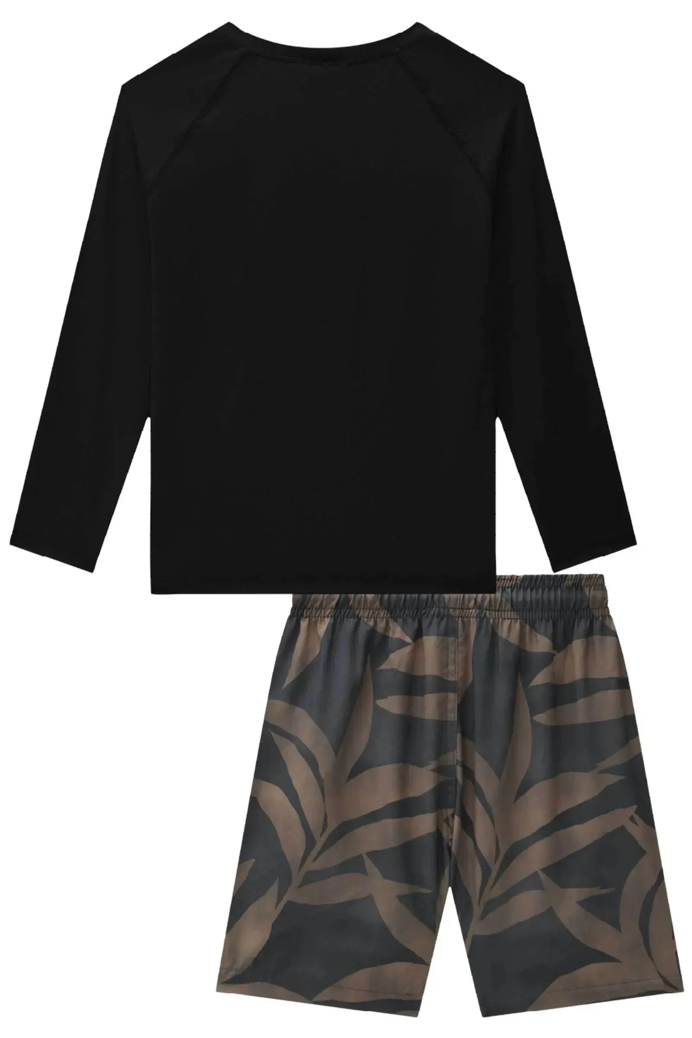 Conjunto de Camiseta em Malha Uv Dry com Proteção UV50+ e Bermuda em Nylon com Elastano 88626 Johnny Fox Teen Menino