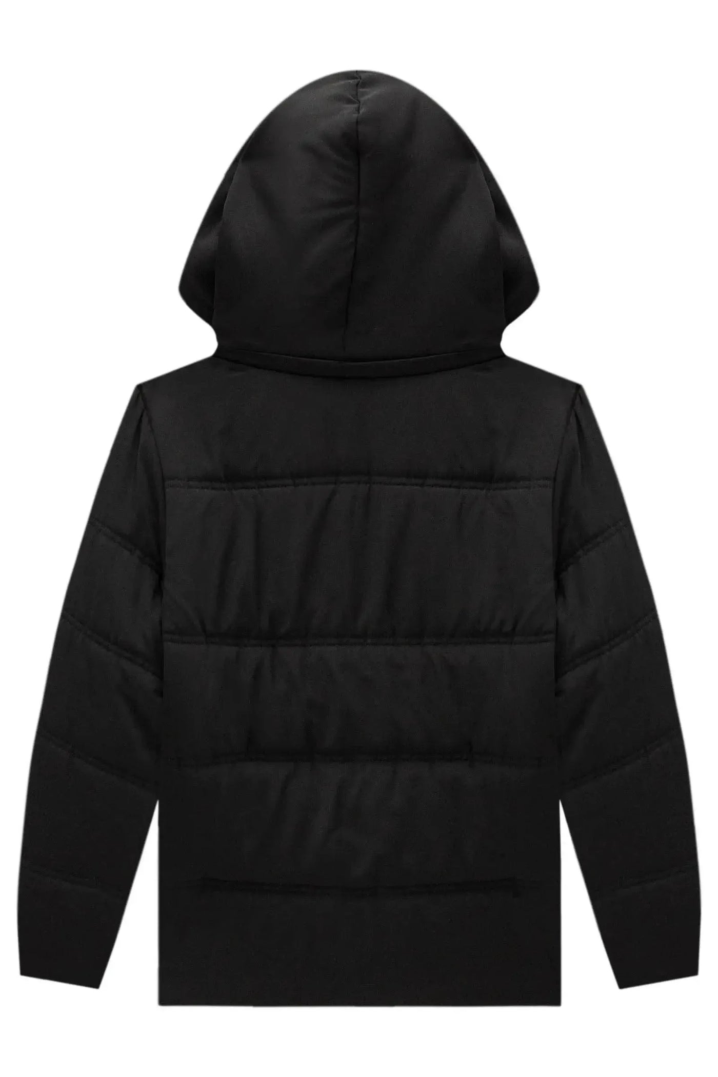 Jaqueta Puffer com Capuz Removível em Nylon Hidronatic com