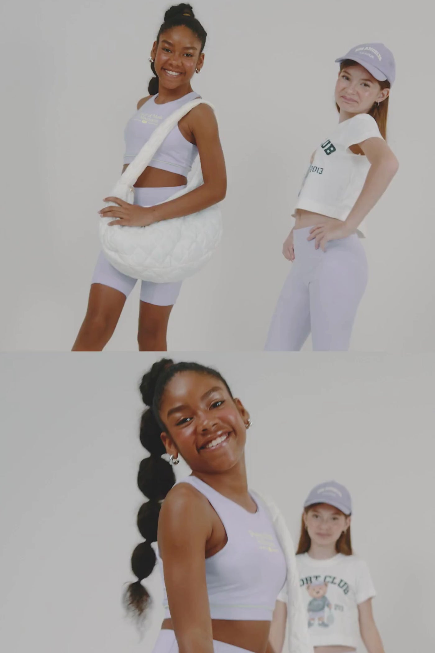 Conjunto de Top Cropped e Saia com Shorts Embutido em Malha UV Dry 50+ 85307 Lilimoon Teen Menina