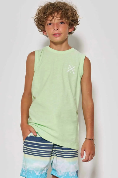 Regata em Meia Malha Flamê 86832 Johnny Fox Teen Menino