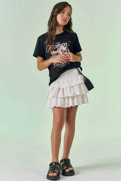 Saia em Malha Texturizada 87509 Vic&Vicky Teen Menina