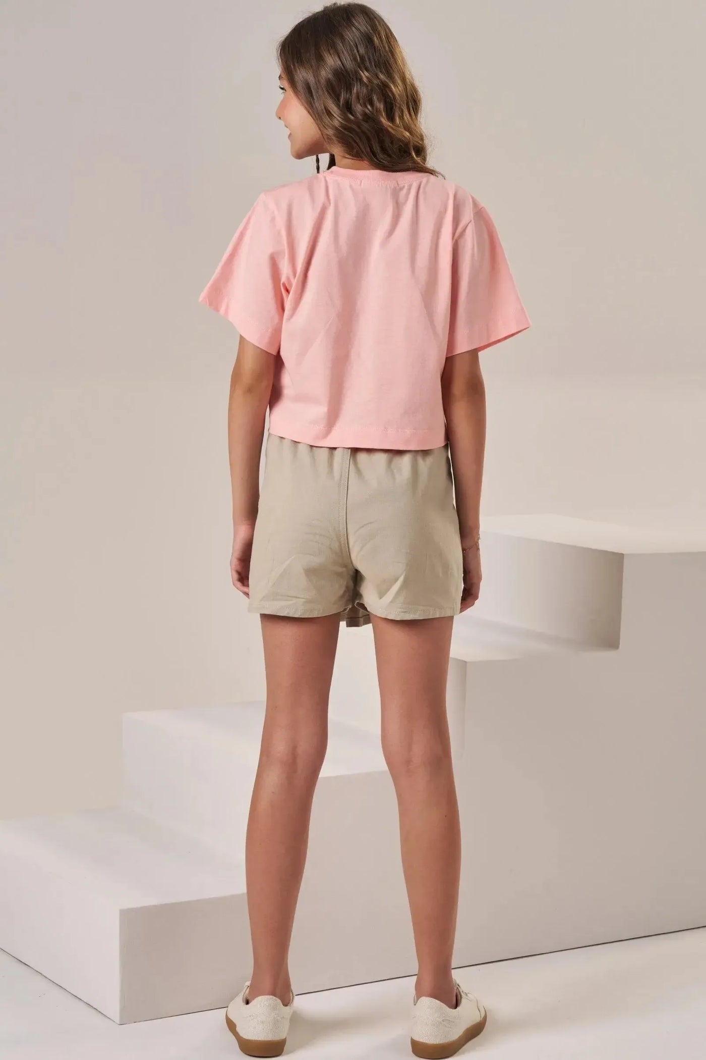 Short Saia em Sarja com Elastano 86441 Lilimoon Teen Menina