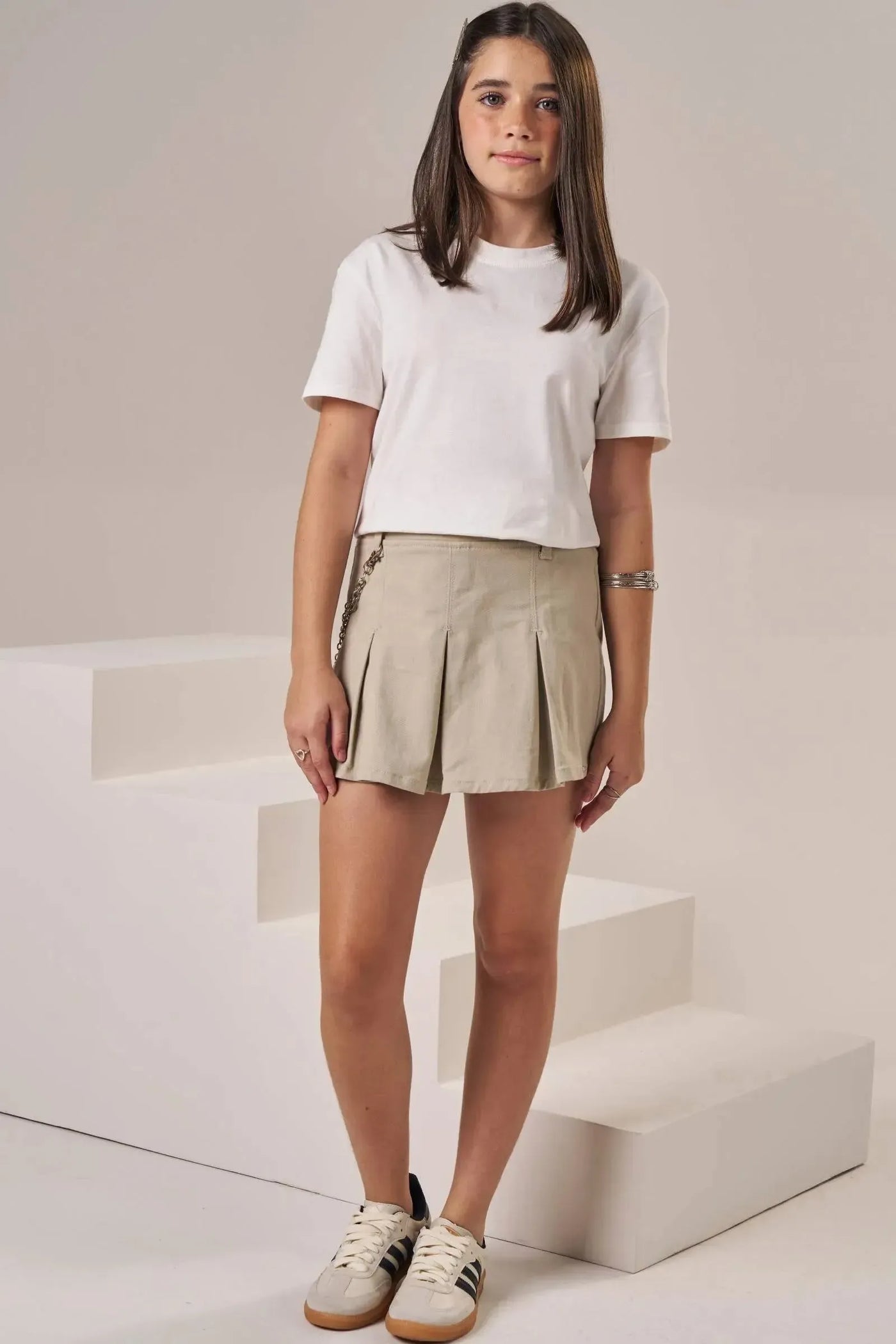 Short Saia em Sarja com Elastano 86441 Lilimoon Teen Menina