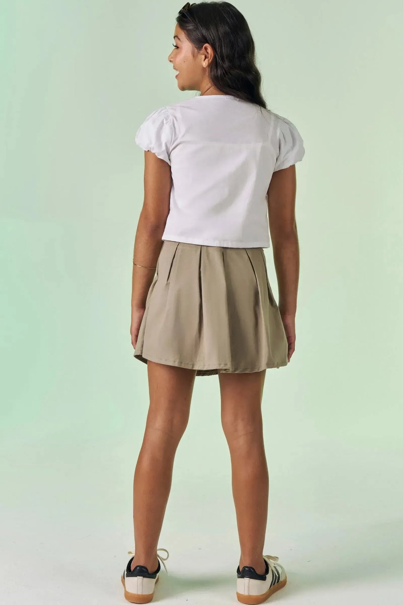 Short Saia em Sarja com Elastano 87507 Vic&Vicky Teen Menina