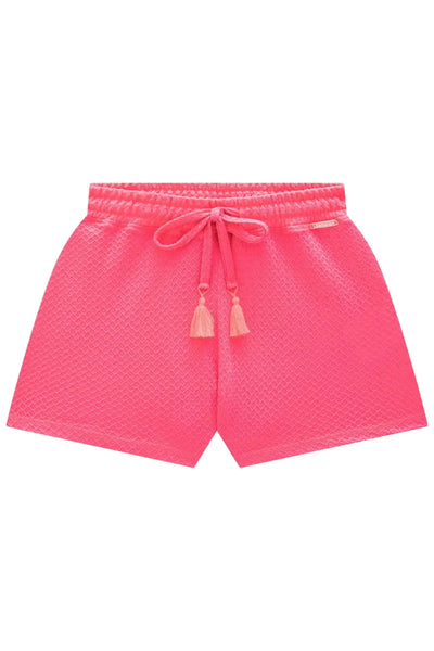 Shorts em Malha Favo 87936 Lilimoon Teen Menina