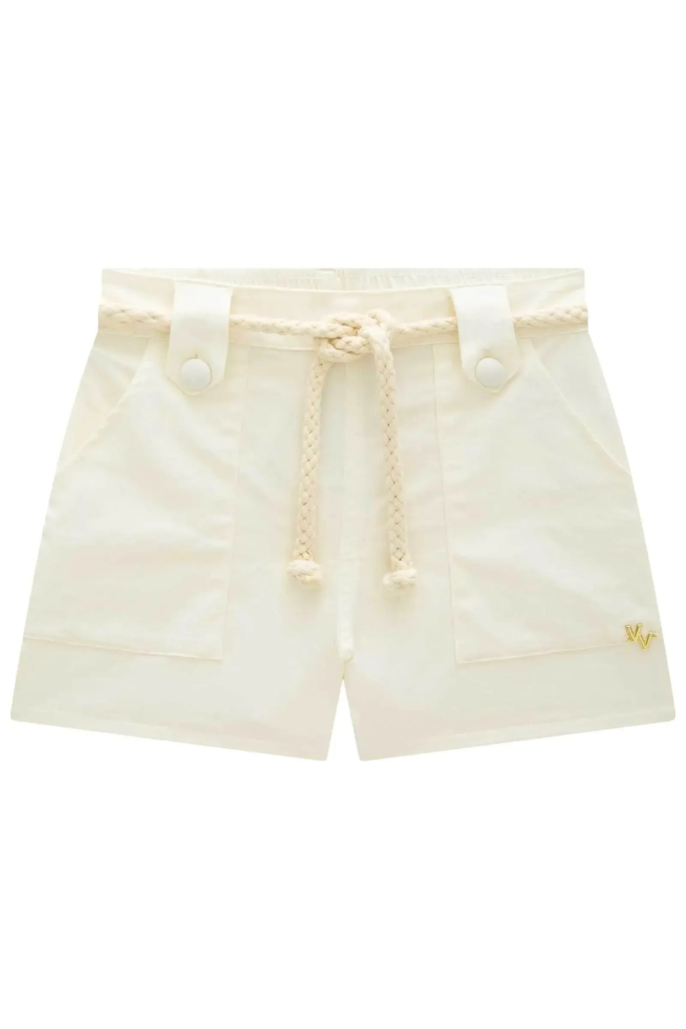 Shorts em Sarja com Elastano 87351 Vic&Vicky Teen Menina