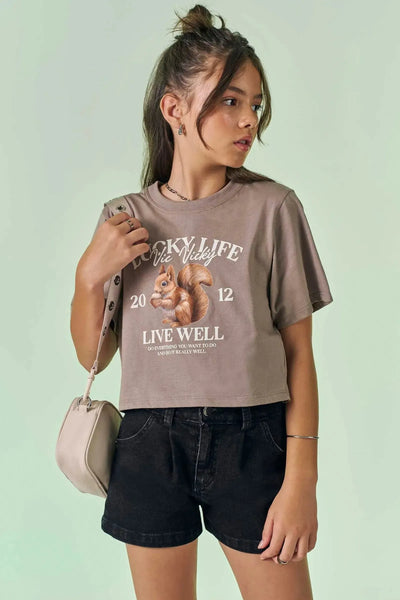 Shorts Jeans com Elastano 88621 Vic&Vicky Teen Menina