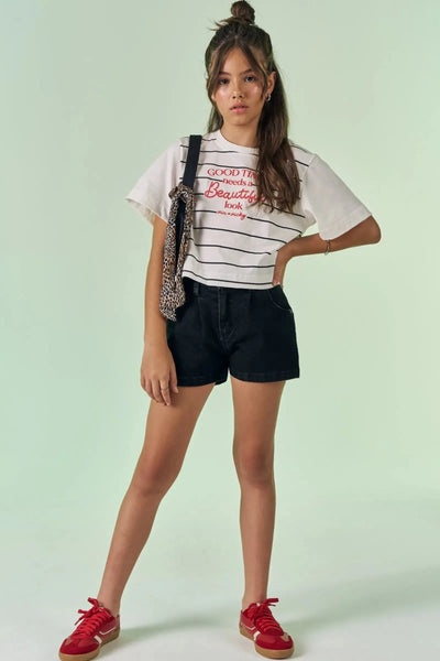 Shorts Jeans com Elastano 88621 Vic&Vicky Teen Menina