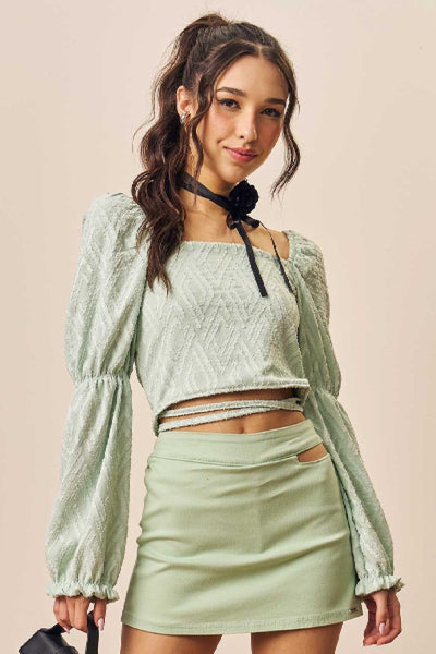 Top Cropped em Cey Air Flow 75408 Lilimoon