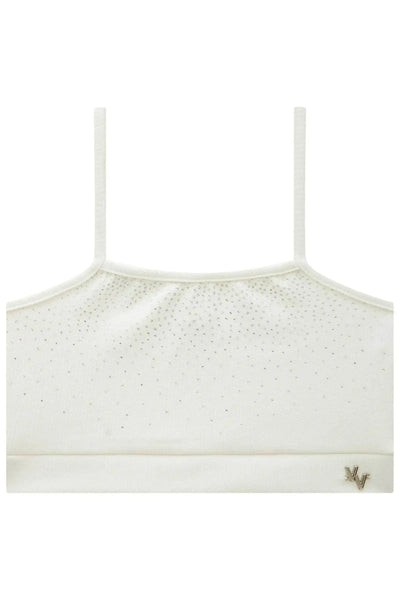Top Cropped em Malha Jacquard Catarina 86919 Vic&Vicky Teen Menina