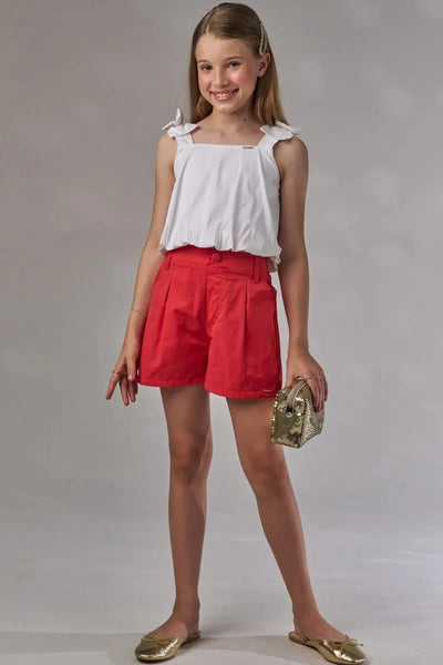 Top Cropped em Tricoline Mônaco com Elastano 86351 Lilimoon Teen Menina