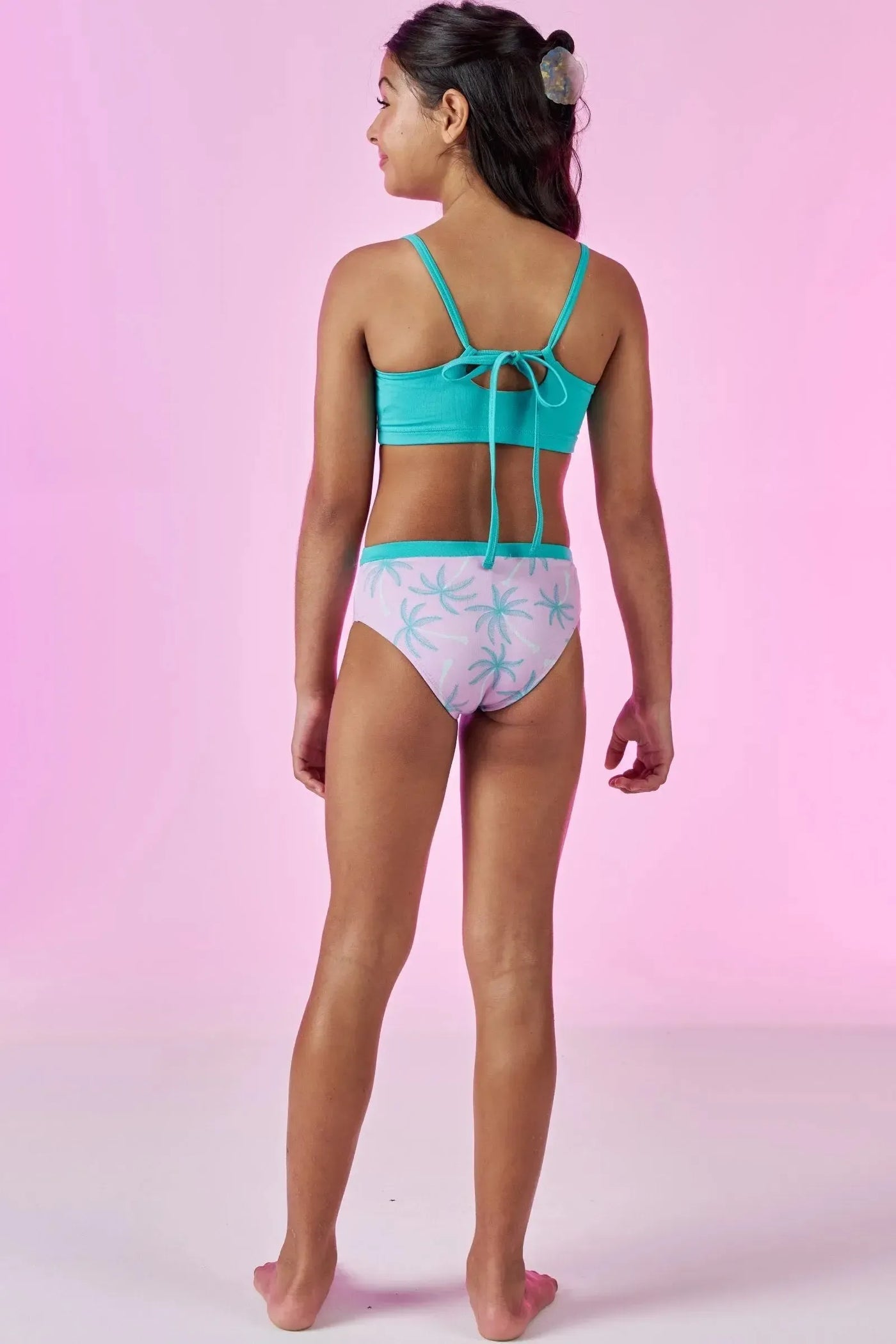 Trio de Biquini e Blusa Manga Longa em Malha UV 50+ 88004 Vic&Vicky Teen Menina