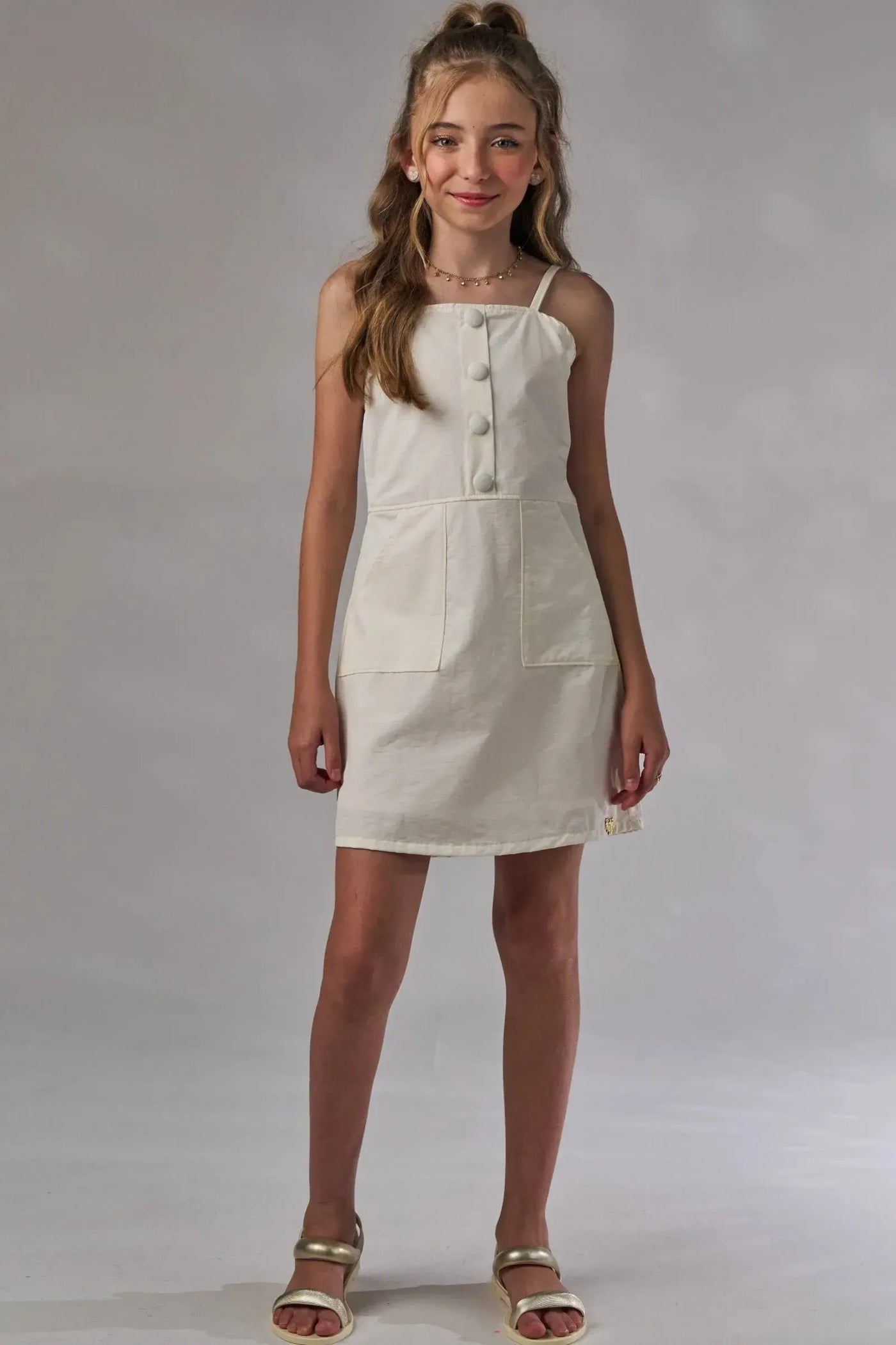 Vestido em Alfaiataria Amore 86554 Lilimoon Teen Menina