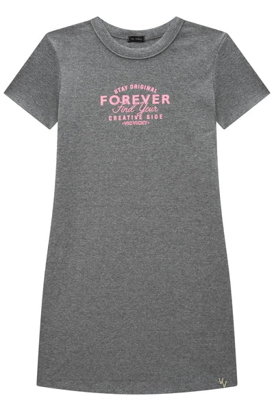 Vestido em Canelado Liz 87851 Vic&Vicky Teen Menina