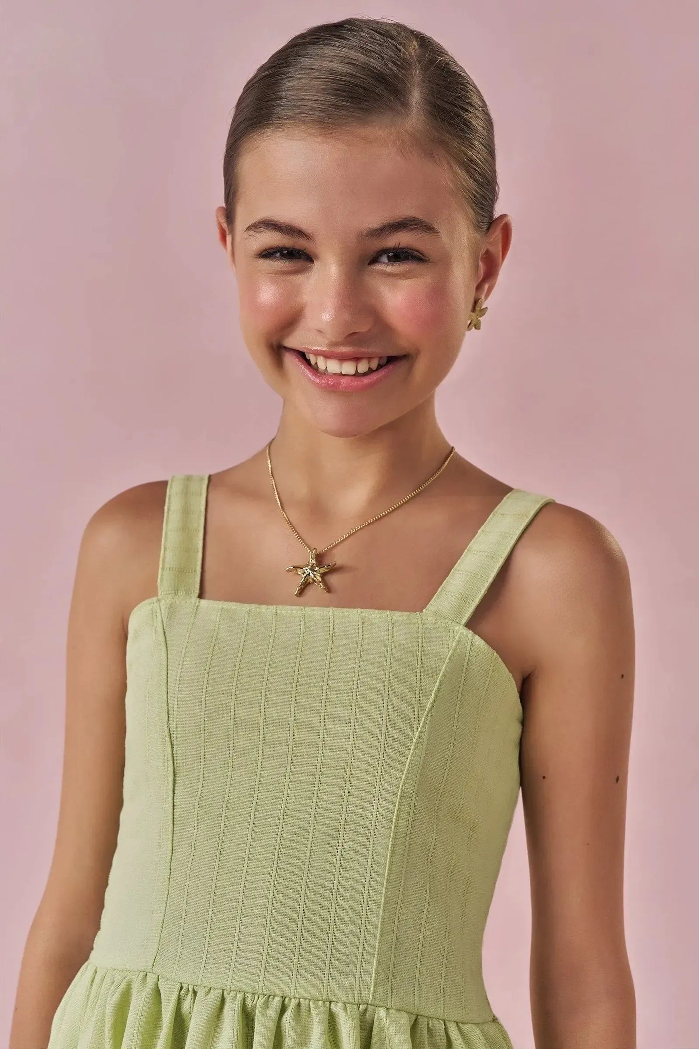 Vestido em Linho Milano 88779 Lilimoon Teen Menina