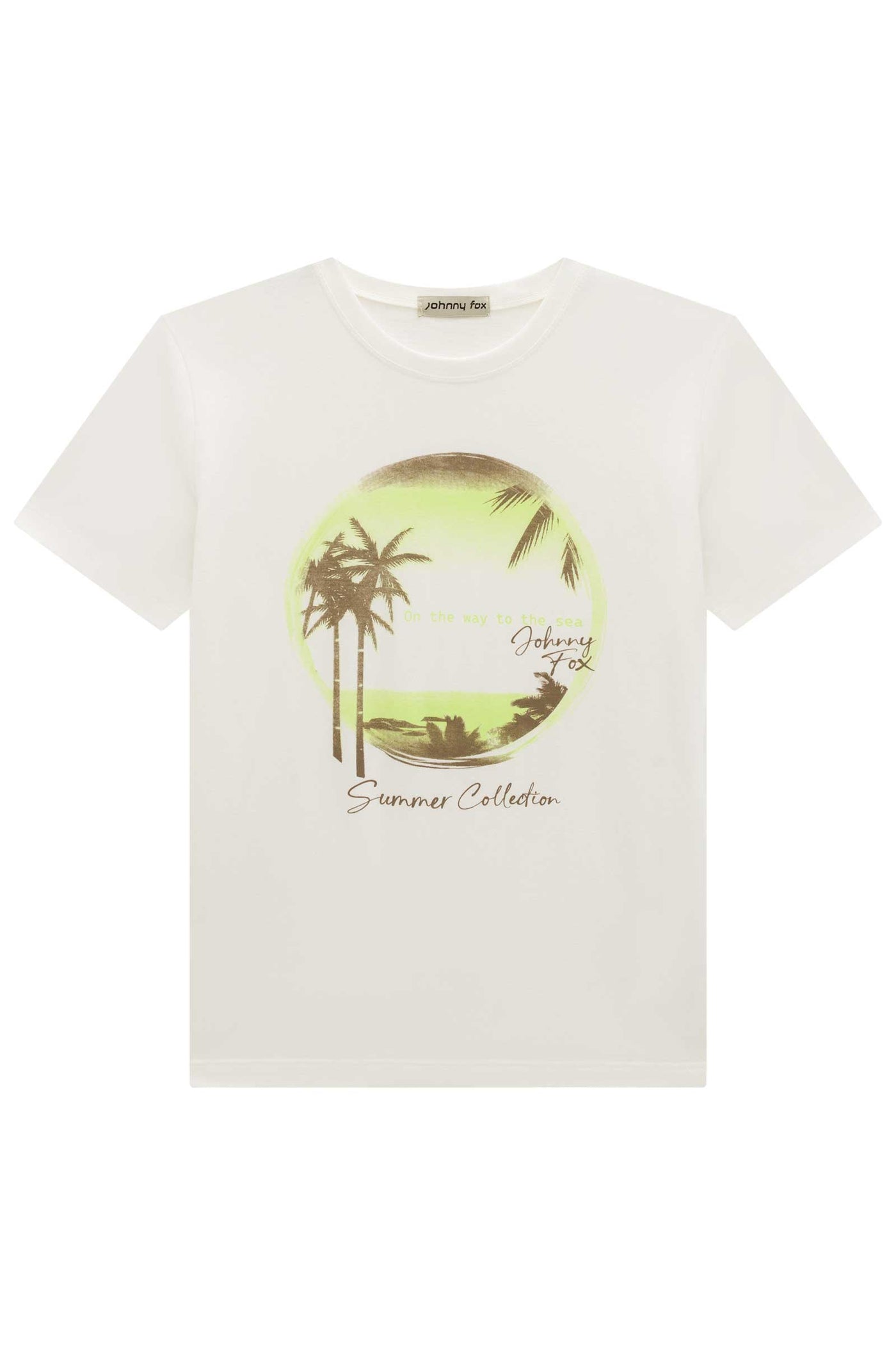 Conjunto de Camiseta em Meia Malha e Bermuda em Nylon Bora 67366 Johnny Fox